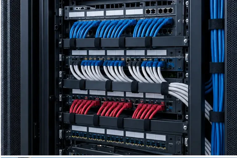 Red y cableado estructurado en instalaciones empresariales